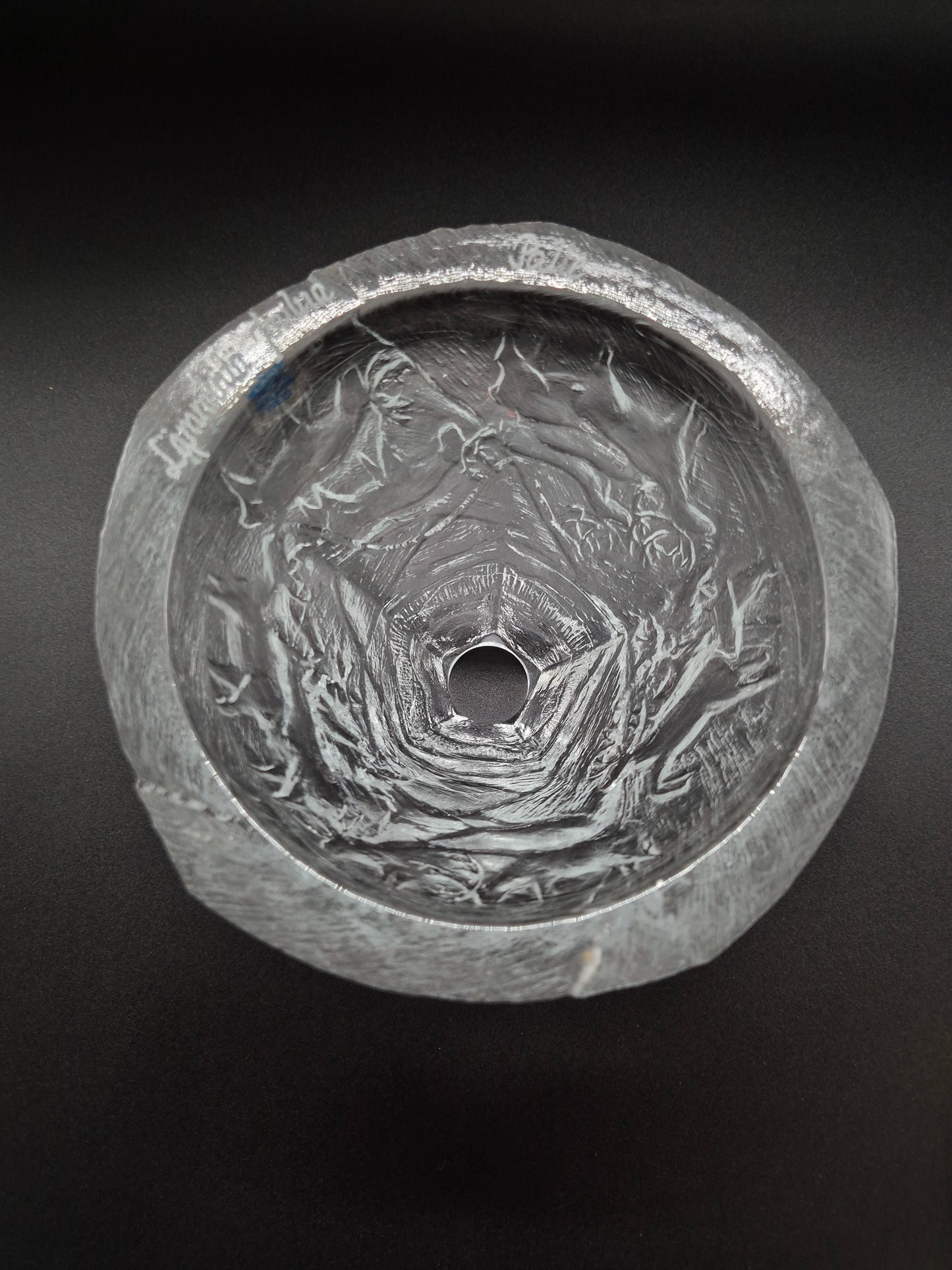 Vintage Meri Lasi Aslak Glass Candle Holder, Finnish Art Glass, Lapland Design, Handmade Finland, 1970s–1980s
