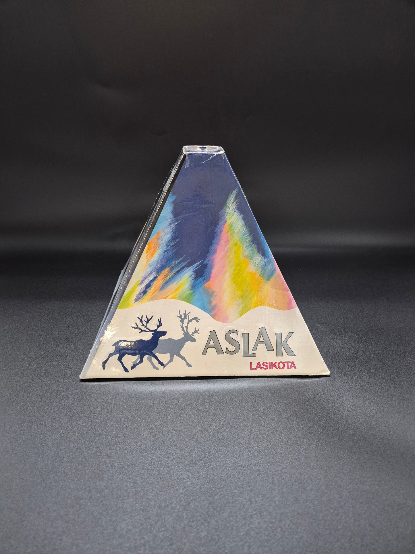 Vintage Meri Lasi Aslak Glass Candle Holder, Finnish Art Glass, Lapland Design, Handmade Finland, 1970s–1980s
