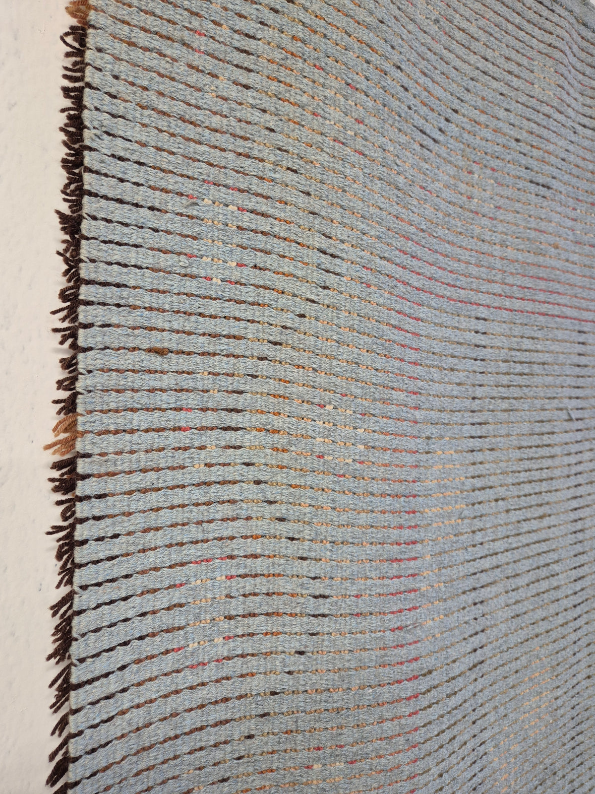 Vintage Finnish Humalasalkoja Ryijy by A.W. Raitio, Neovius Wall Rug, Scandinavian Wool Tapestry