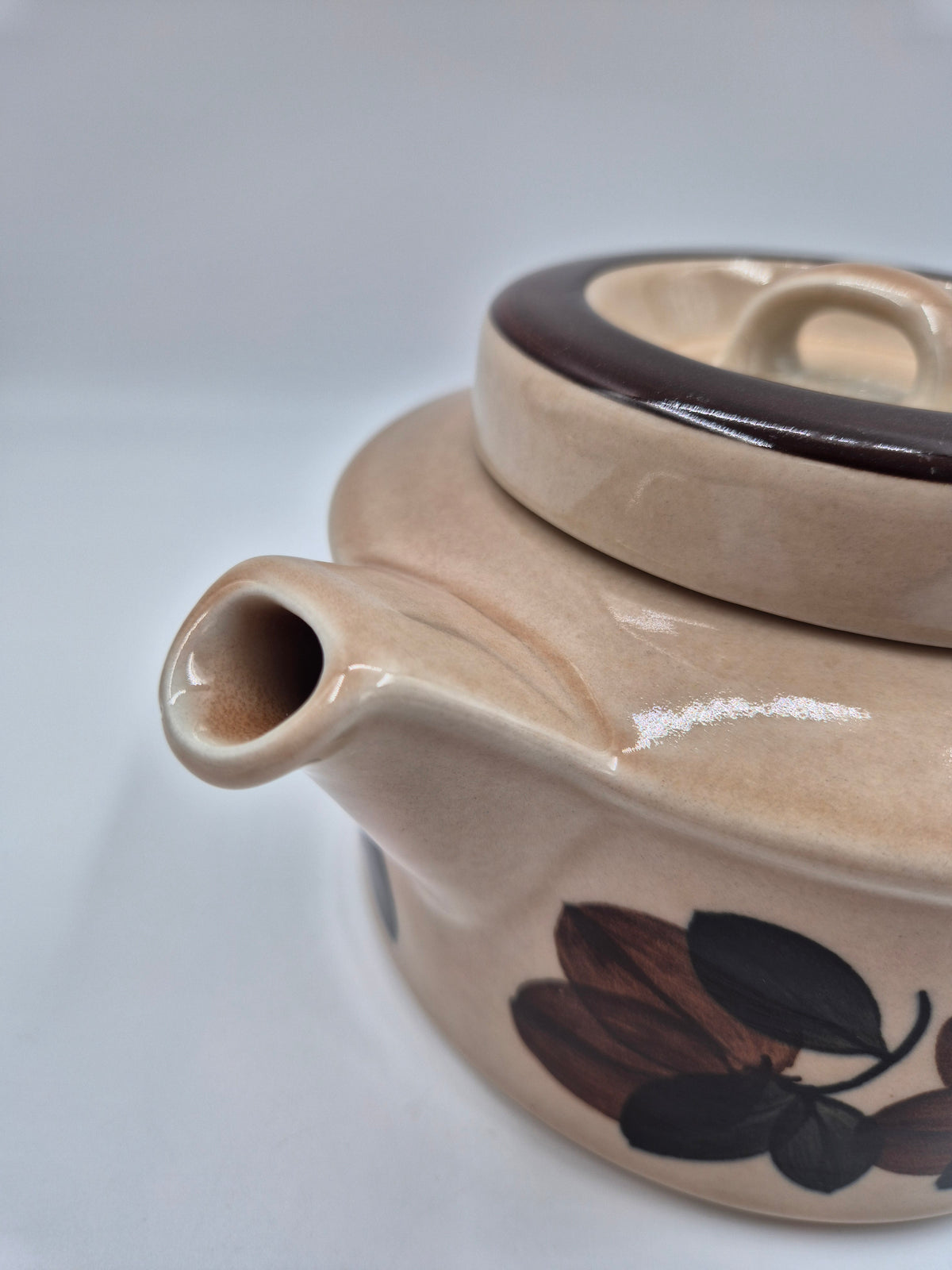 Arabia "Ruija" Stoneware Teapot by Ulla Procopé, Raija Uosikkinen, Original Ceramic Strainer, 1.4 L