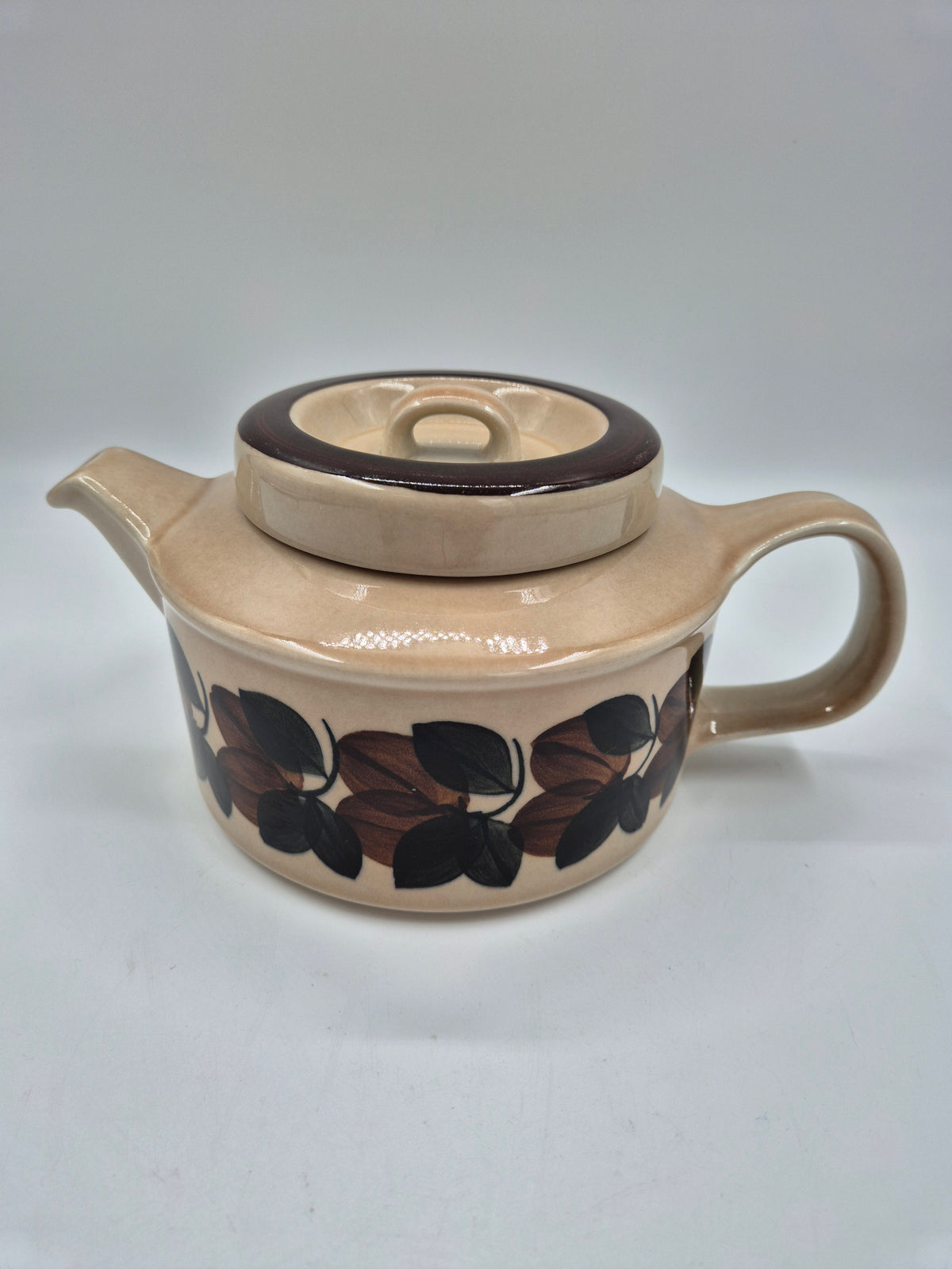 Arabia "Ruija" Stoneware Teapot by Ulla Procopé, Raija Uosikkinen, Original Ceramic Strainer, 1.4 L