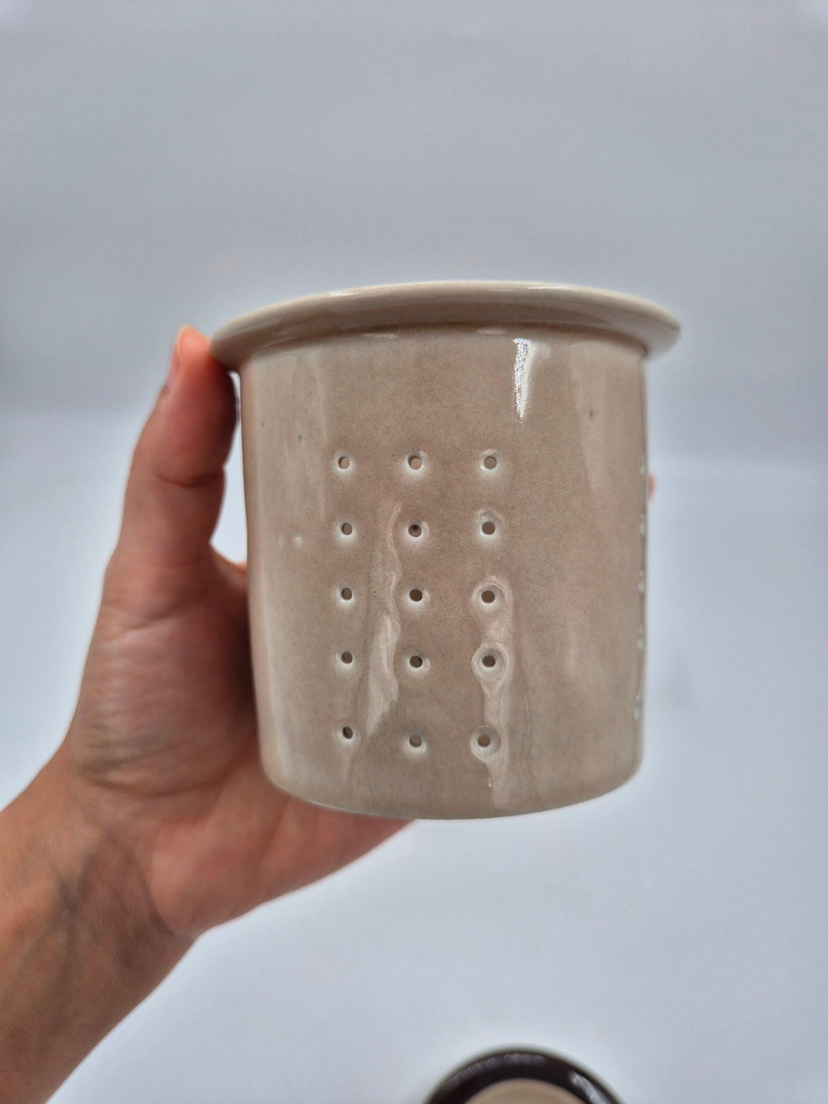 Arabia "Ruija" Stoneware Teapot by Ulla Procopé, Raija Uosikkinen, Original Ceramic Strainer, 1.4 L