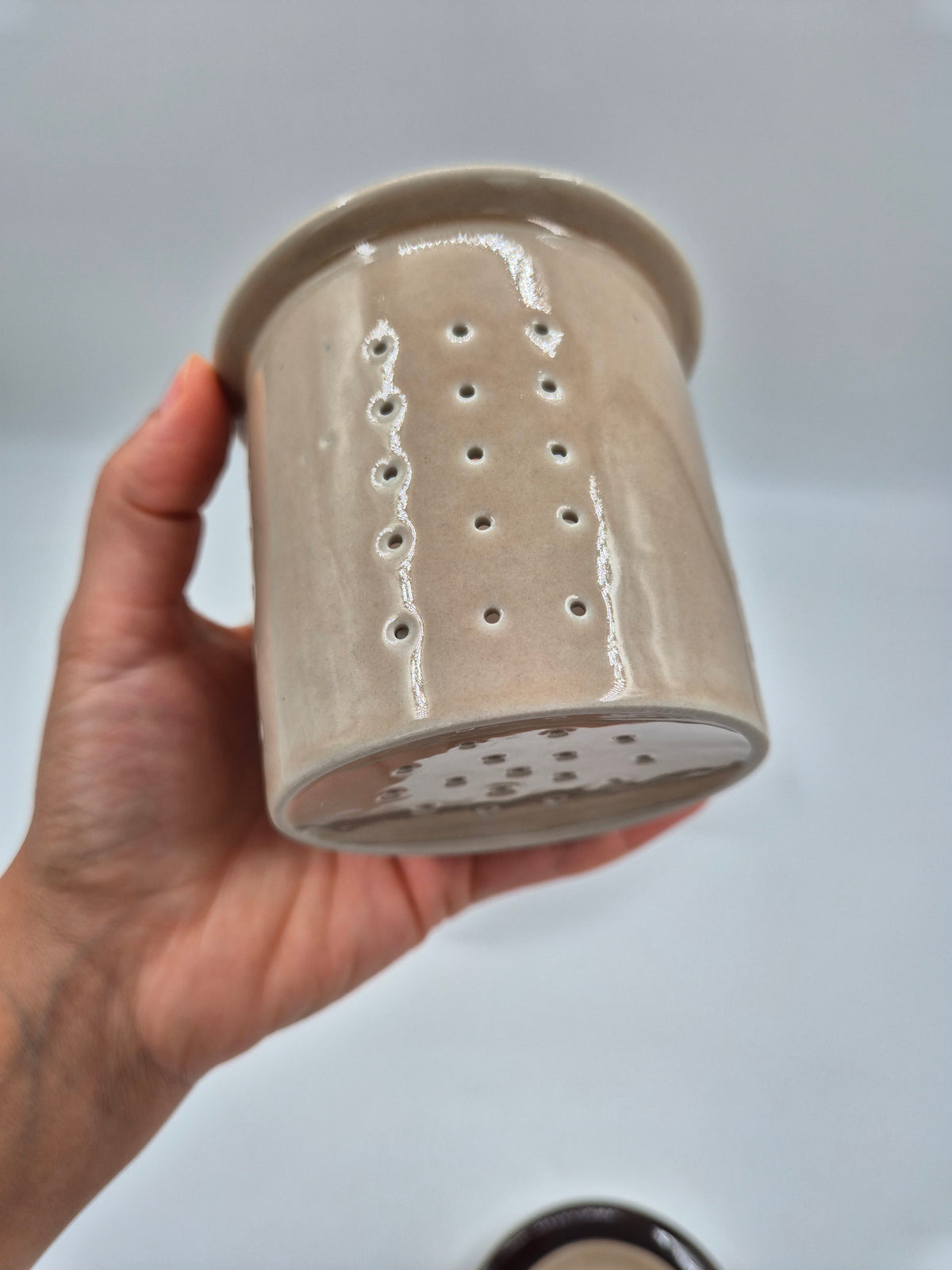 Arabia "Ruija" Stoneware Teapot by Ulla Procopé, Raija Uosikkinen, Original Ceramic Strainer, 1.4 L