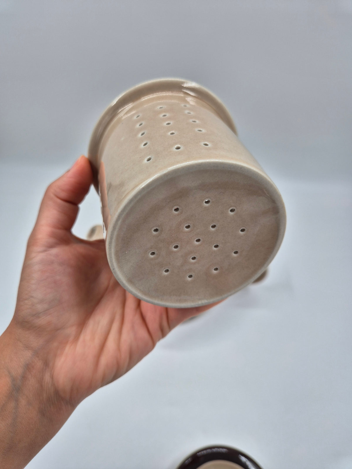 Arabia "Ruija" Stoneware Teapot by Ulla Procopé, Raija Uosikkinen, Original Ceramic Strainer, 1.4 L