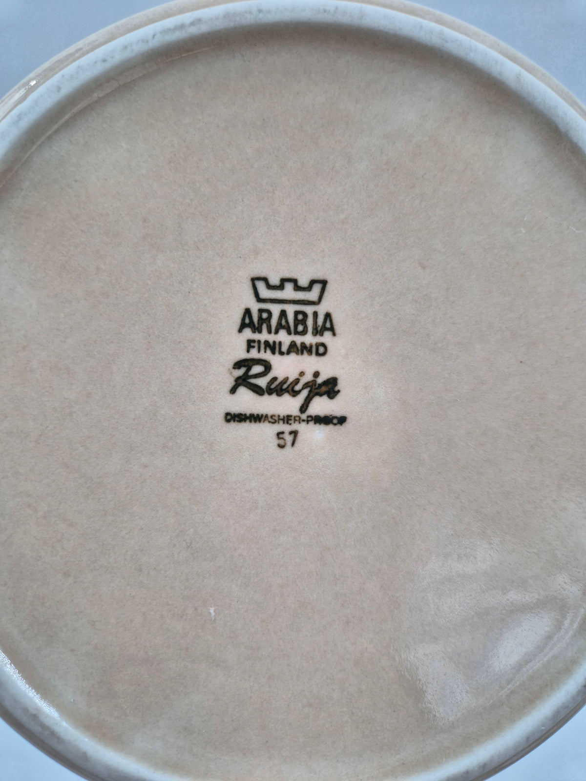Arabia "Ruija" Stoneware Teapot by Ulla Procopé, Raija Uosikkinen, Original Ceramic Strainer, 1.4 L