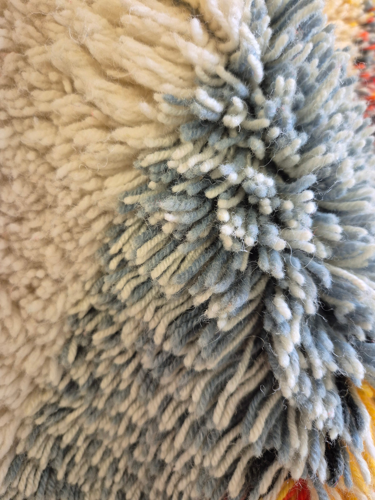 Vintage Finnish Kehrä rya rug designed by Leena-Kaisa Halme,