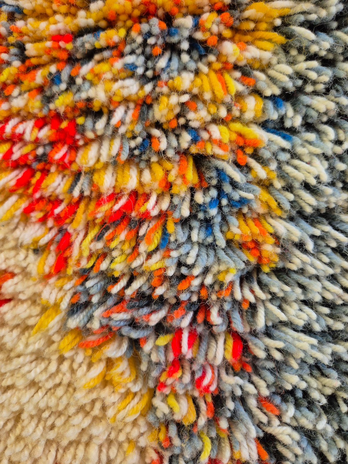 Vintage Finnish Kehrä rya rug designed by Leena-Kaisa Halme,