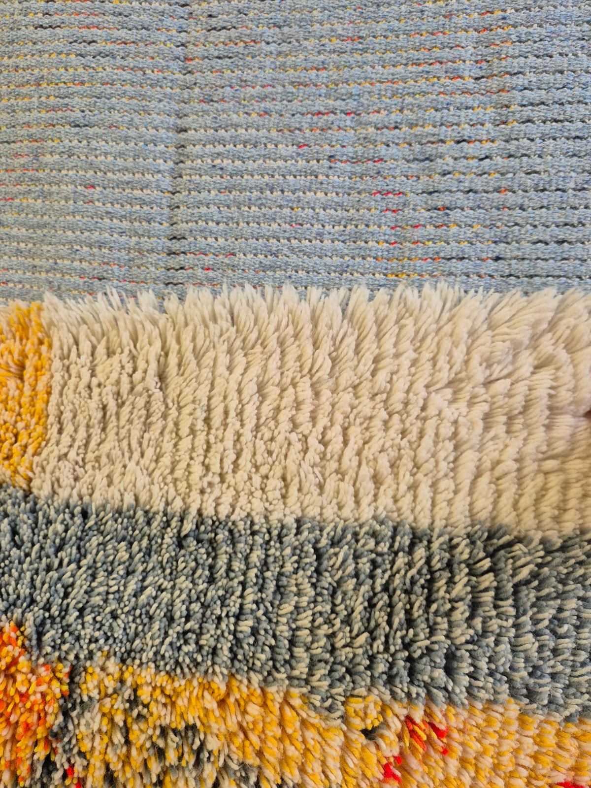 Vintage Finnish Kehrä rya rug designed by Leena-Kaisa Halme,