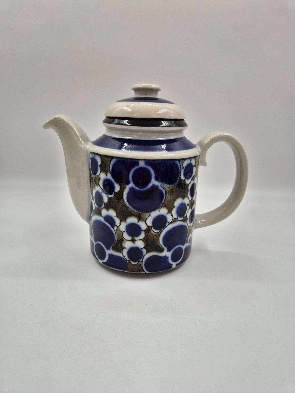 Arabia Saara Coffee Set – Anja Jaatinen-Winquist, 4 Cups & Coffee Pot, 1971–1976