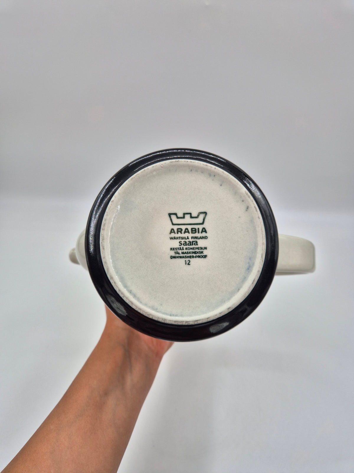 Arabia Saara Coffee Set – Anja Jaatinen-Winquist, 4 Cups & Coffee Pot, 1971–1976