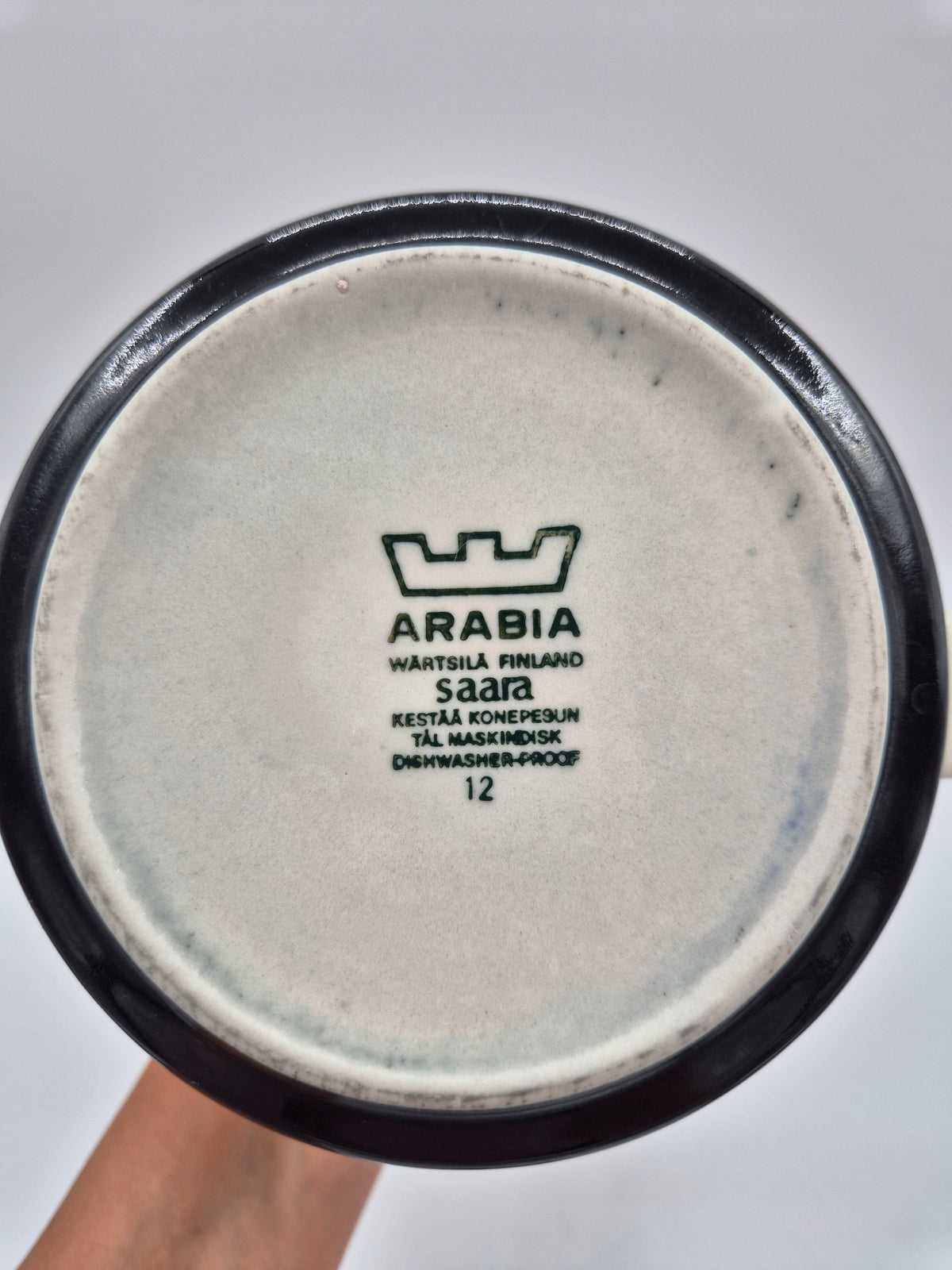 Arabia Saara Coffee Set – Anja Jaatinen-Winquist, 4 Cups & Coffee Pot, 1971–1976