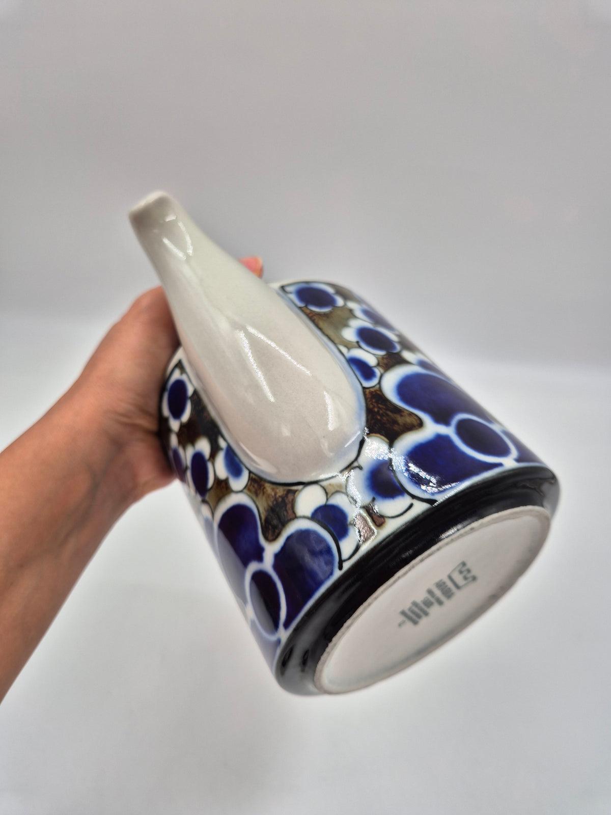 Arabia Saara Coffee Set – Anja Jaatinen-Winquist, 4 Cups & Coffee Pot, 1971–1976