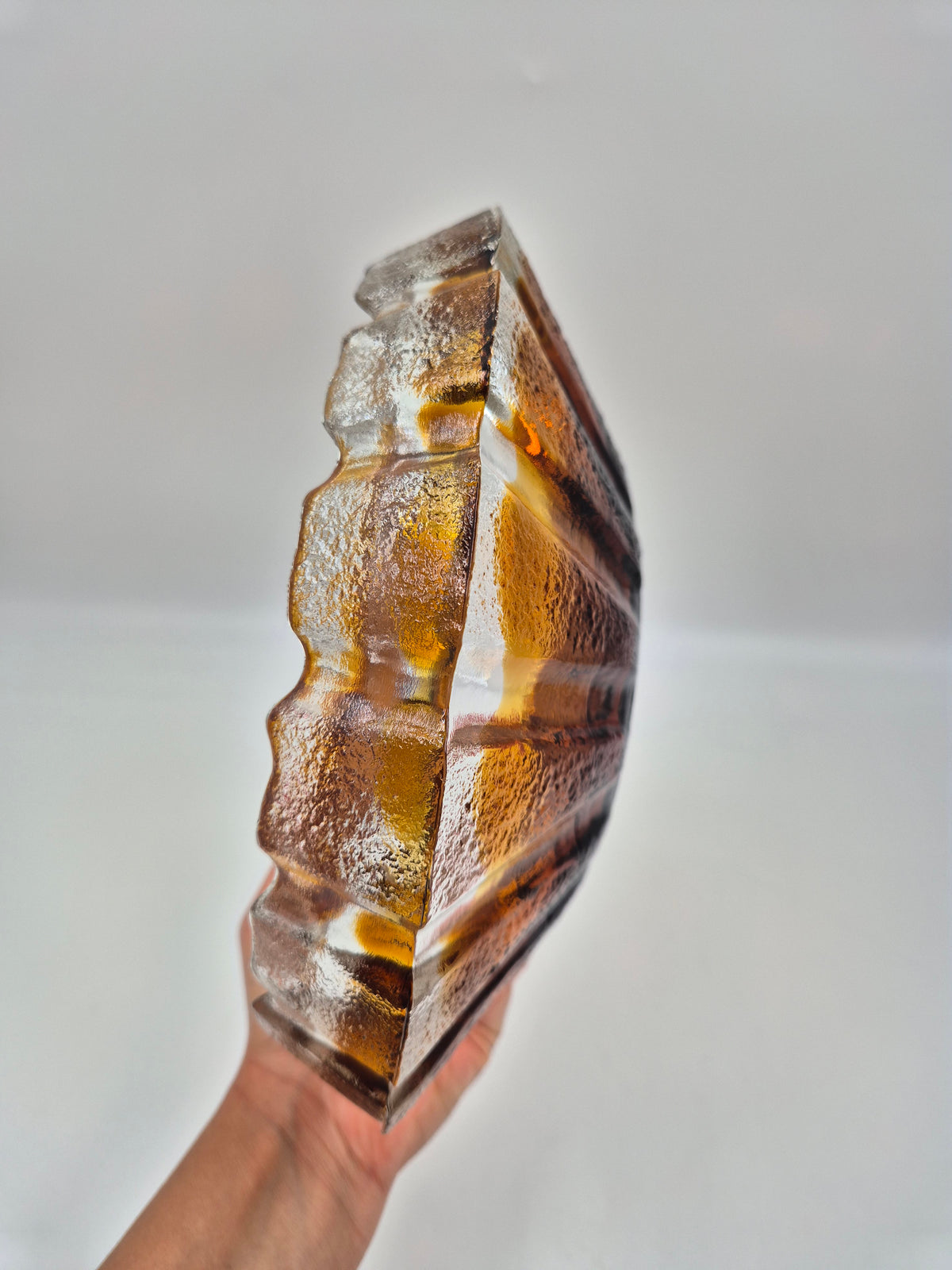 Humppila "Kuura" Serving Dish by Pia Kauppi-Lehtinen, Finnish Glass