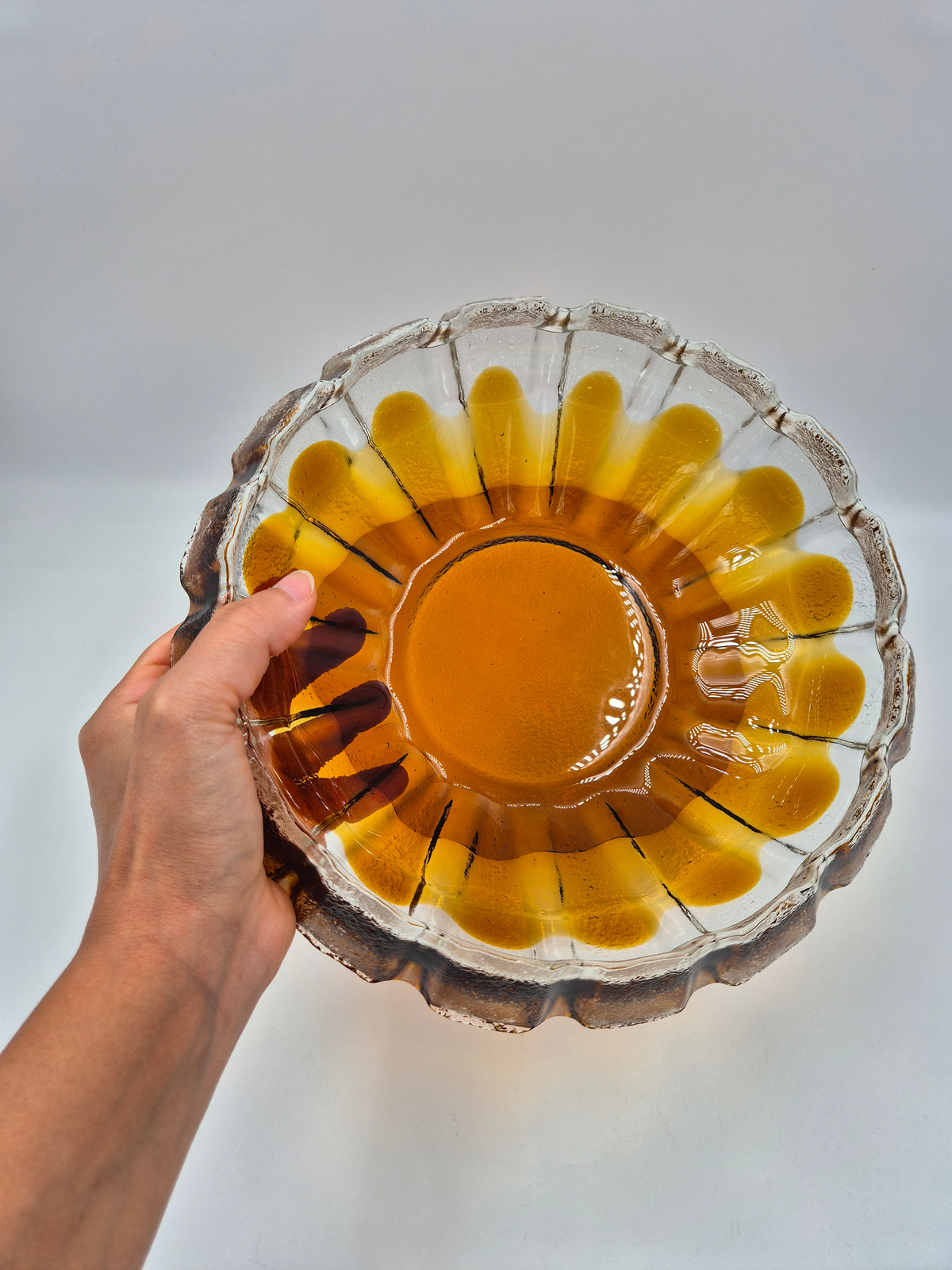 Humppila "Kuura" Serving Dish by Pia Kauppi-Lehtinen, Finnish Glass