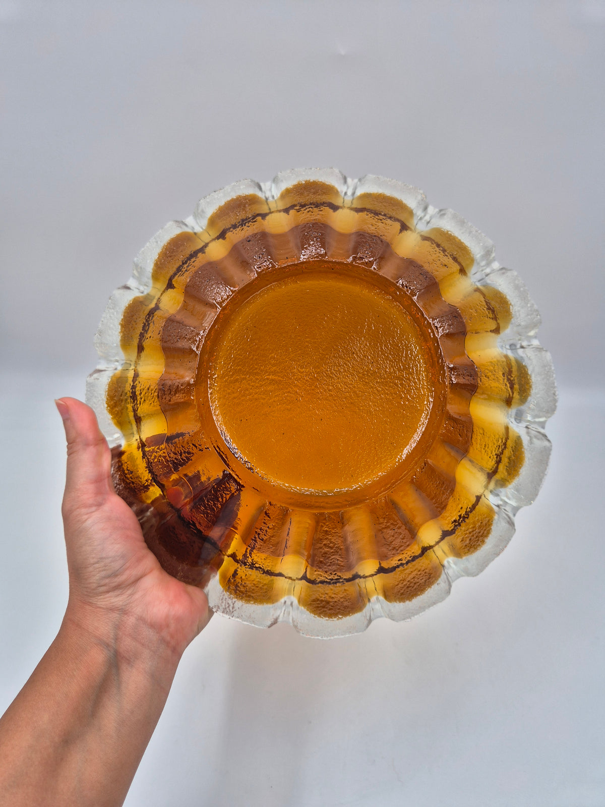 Humppila "Kuura" Serving Dish by Pia Kauppi-Lehtinen, Finnish Glass
