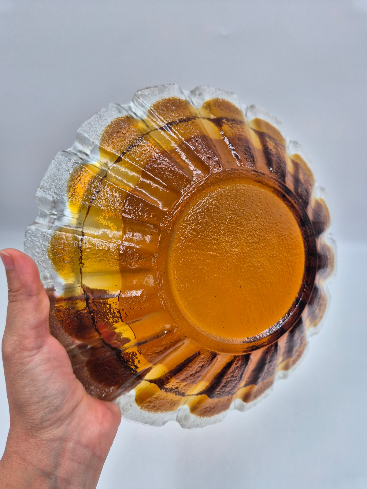 Humppila "Kuura" Serving Dish by Pia Kauppi-Lehtinen, Finnish Glass