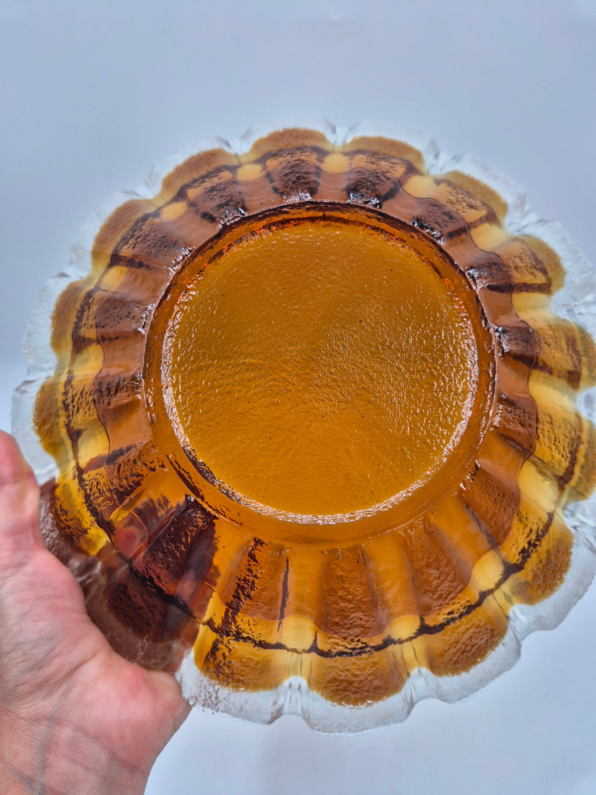 Humppila "Kuura" Serving Dish by Pia Kauppi-Lehtinen, Finnish Glass