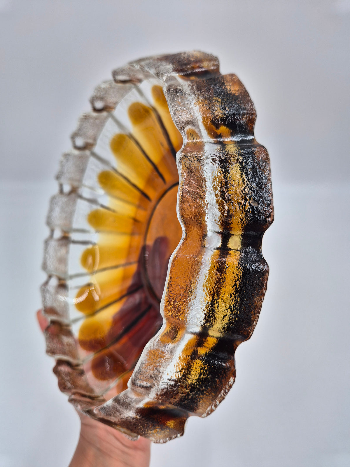 Humppila "Kuura" Serving Dish by Pia Kauppi-Lehtinen, Finnish Glass