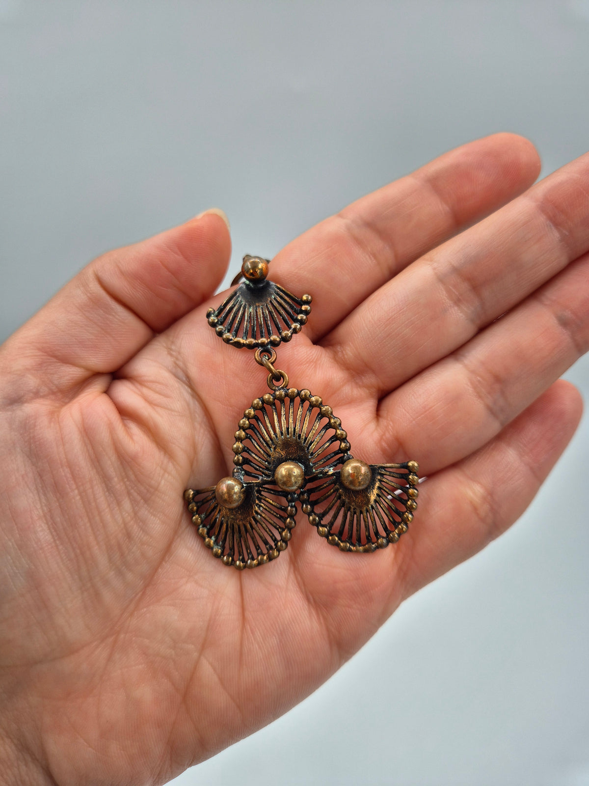Pentti Sarpaneva Riikinkukko Bronze Necklace, Turun Hopea, Vintage Finnish Mid-Century Jewelry, Peacock Pendant