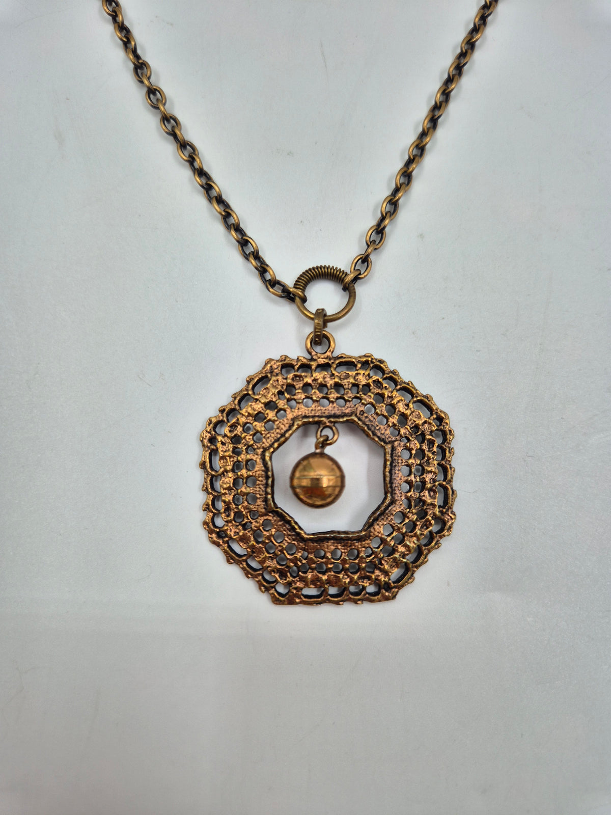 Pentti Sarpaneva Vintage Bronze Necklace, Finland, P.Sarpaneva, Bronze modernist jewelry