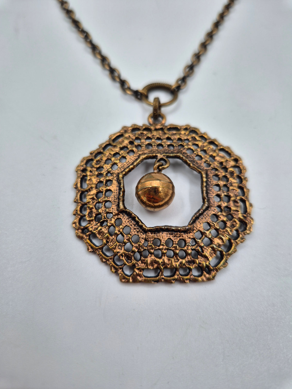 Pentti Sarpaneva Vintage Bronze Necklace, Finland, P.Sarpaneva, Bronze modernist jewelry