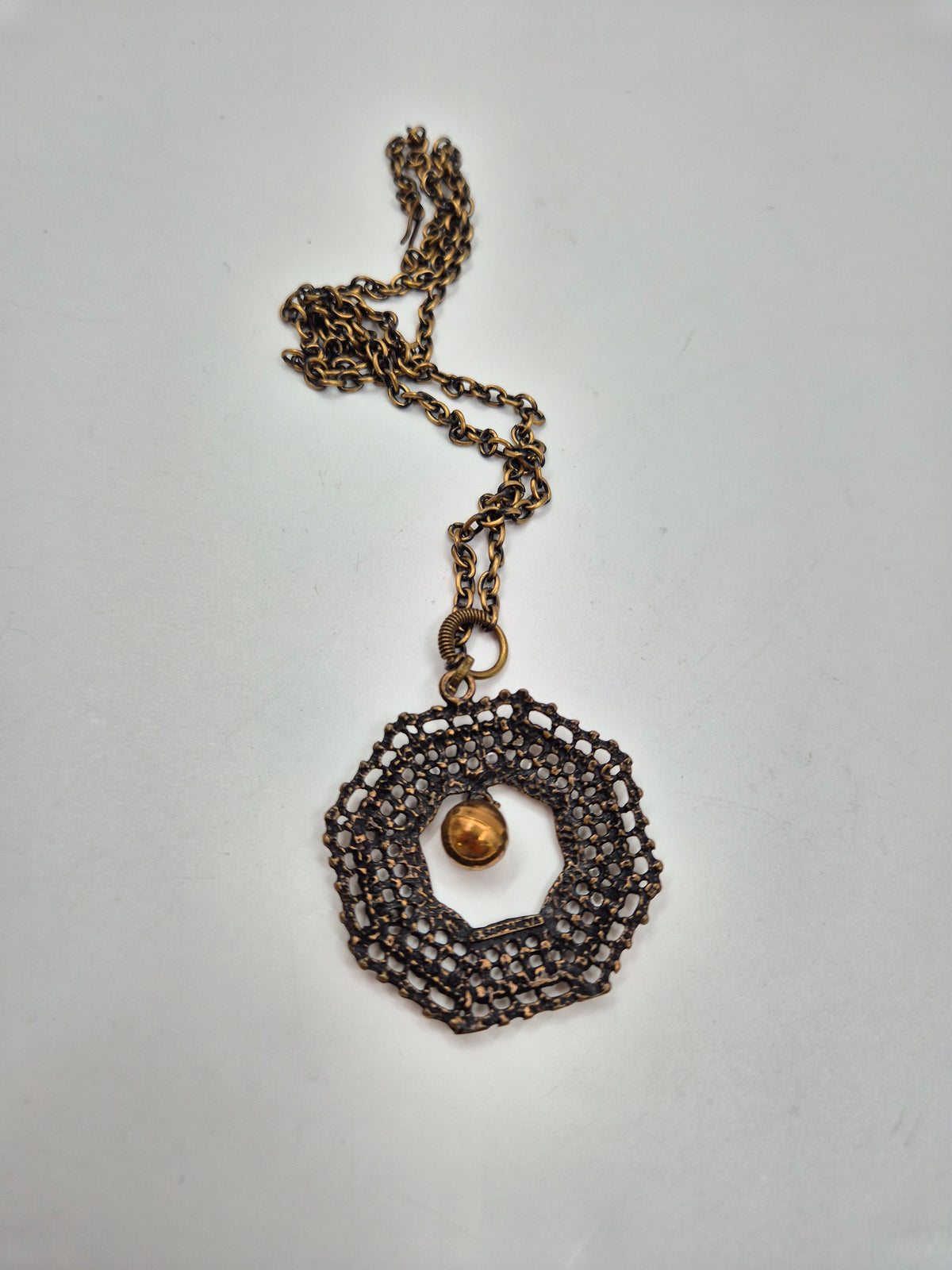 Pentti Sarpaneva Vintage Bronze Necklace, Finland, P.Sarpaneva, Bronze modernist jewelry