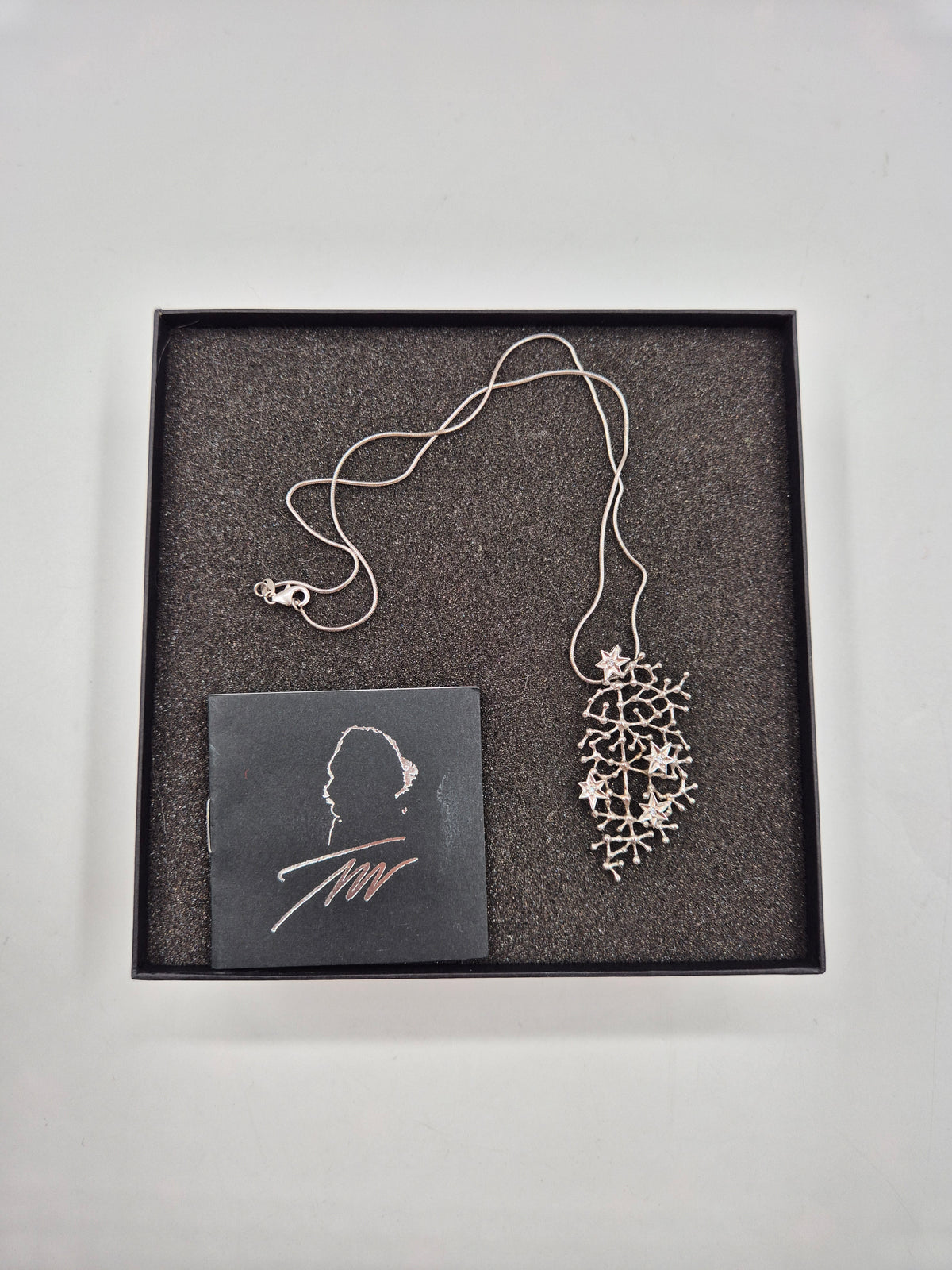 Tapio Wirkkala Tähtitaivas Silver Necklace, Kultakeskus Oy, 925 Silver, Original Box
