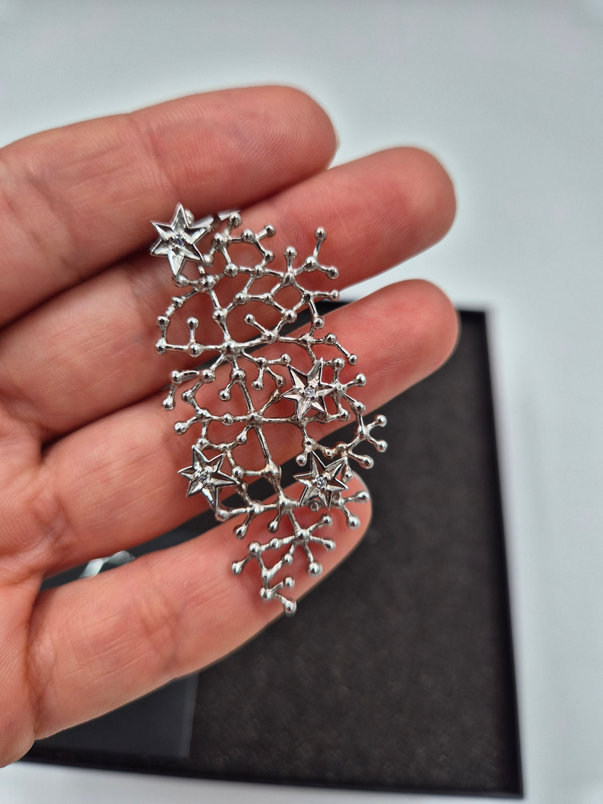 Tapio Wirkkala Tähtitaivas Silver Necklace, Kultakeskus Oy, 925 Silver, Original Box