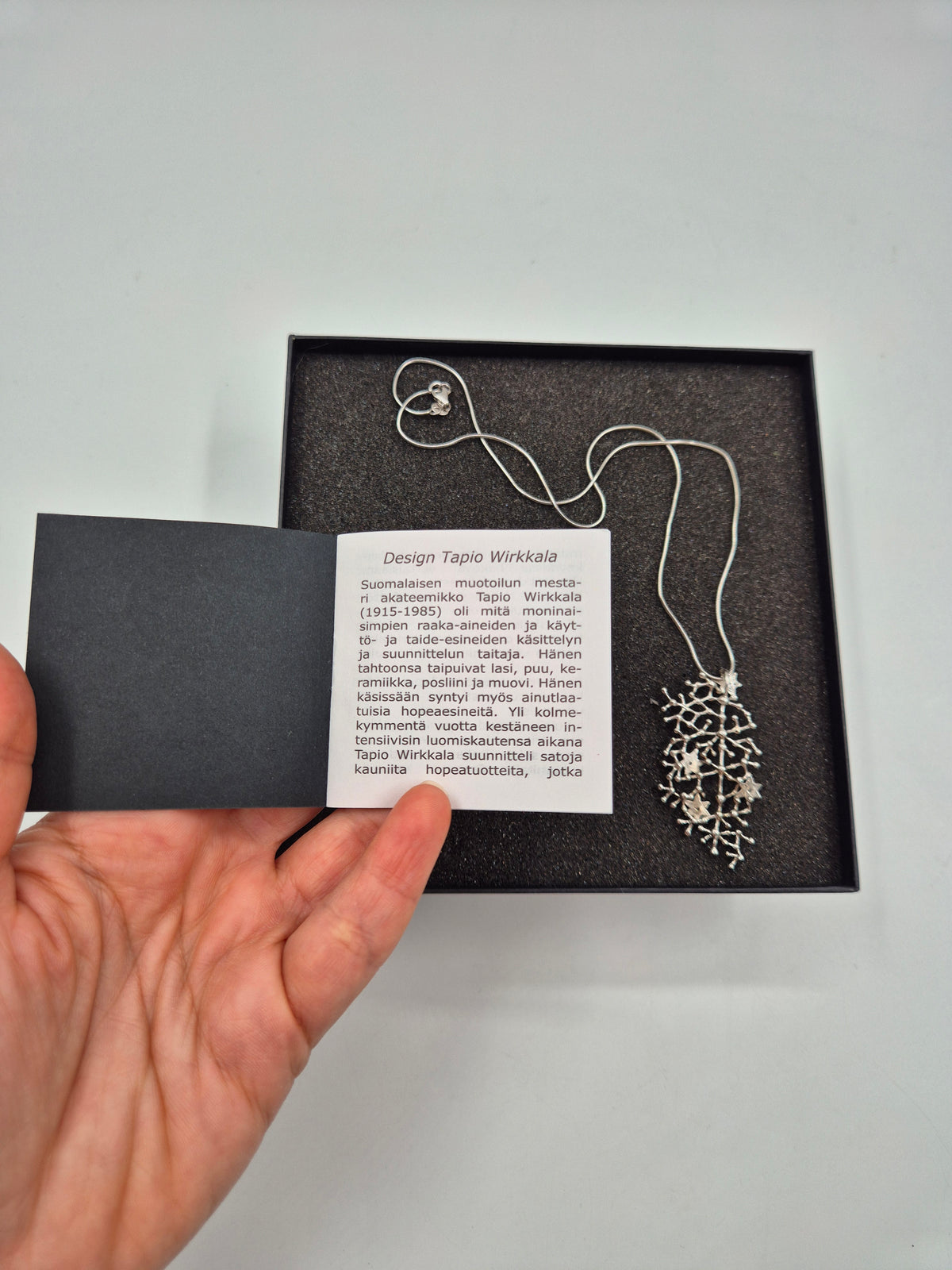 Tapio Wirkkala Tähtitaivas Silver Necklace, Kultakeskus Oy, 925 Silver, Original Box