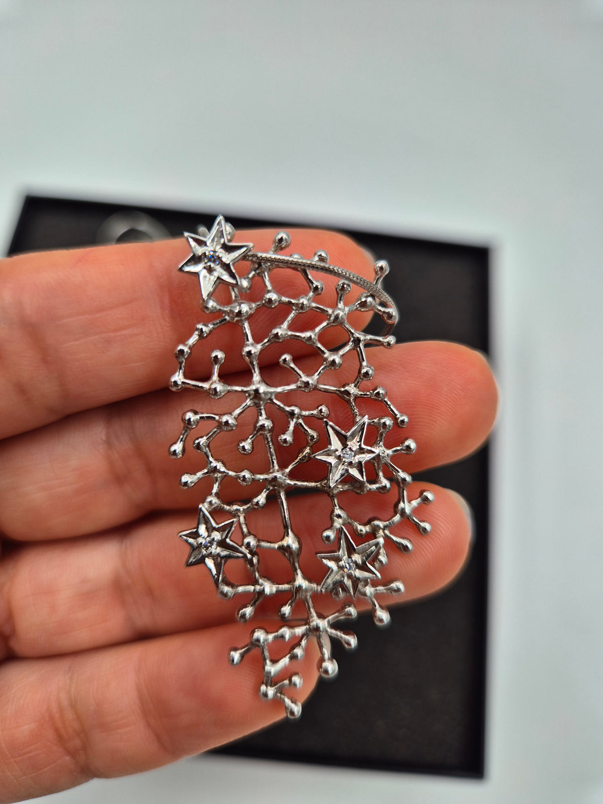 Tapio Wirkkala Tähtitaivas Silver Necklace, Kultakeskus Oy, 925 Silver, Original Box