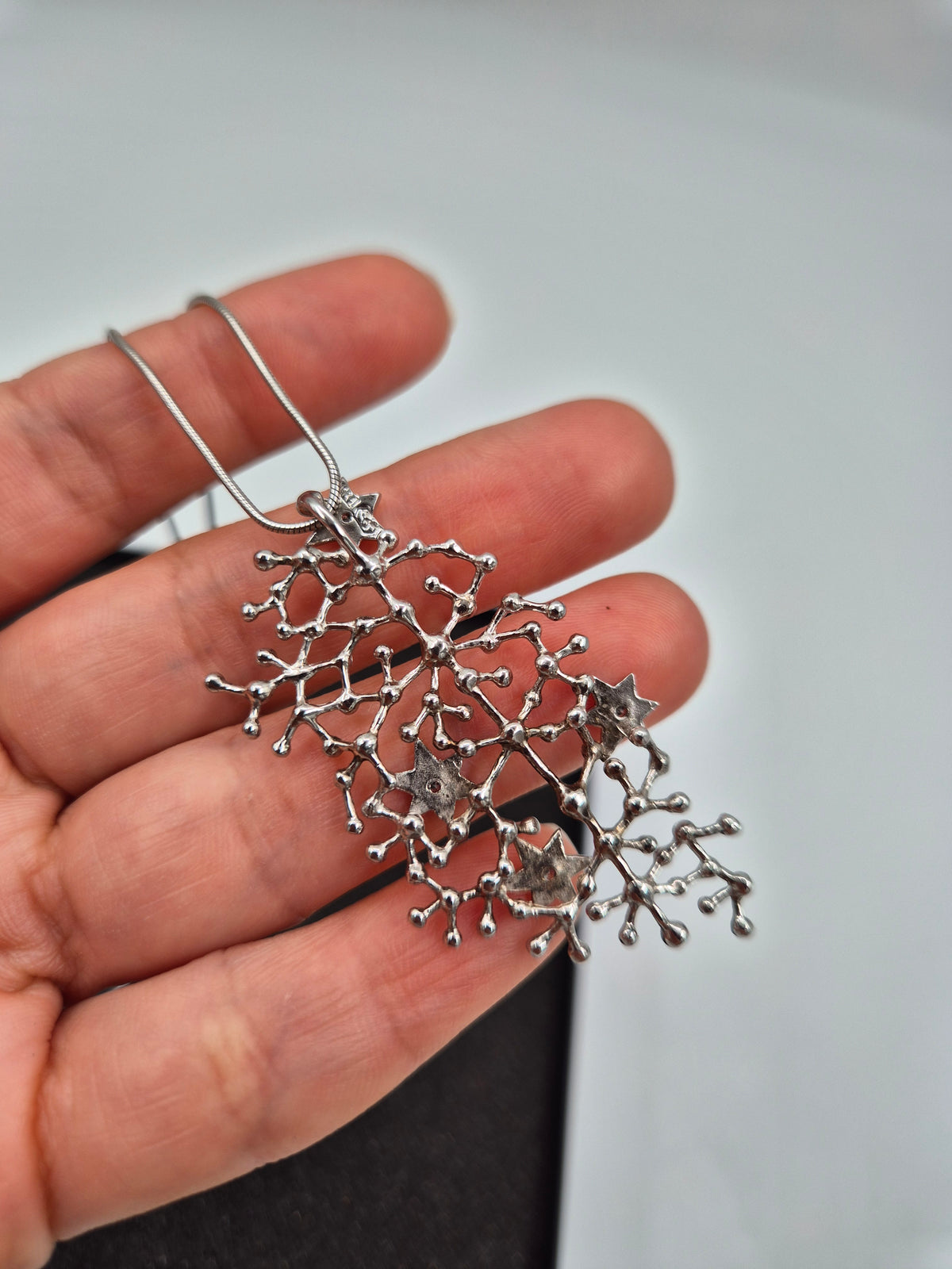 Tapio Wirkkala Tähtitaivas Silver Necklace, Kultakeskus Oy, 925 Silver, Original Box