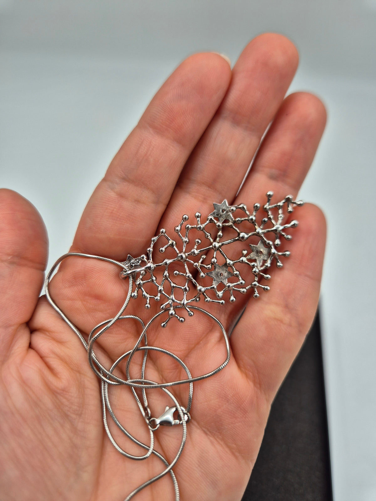 Tapio Wirkkala Tähtitaivas Silver Necklace, Kultakeskus Oy, 925 Silver, Original Box