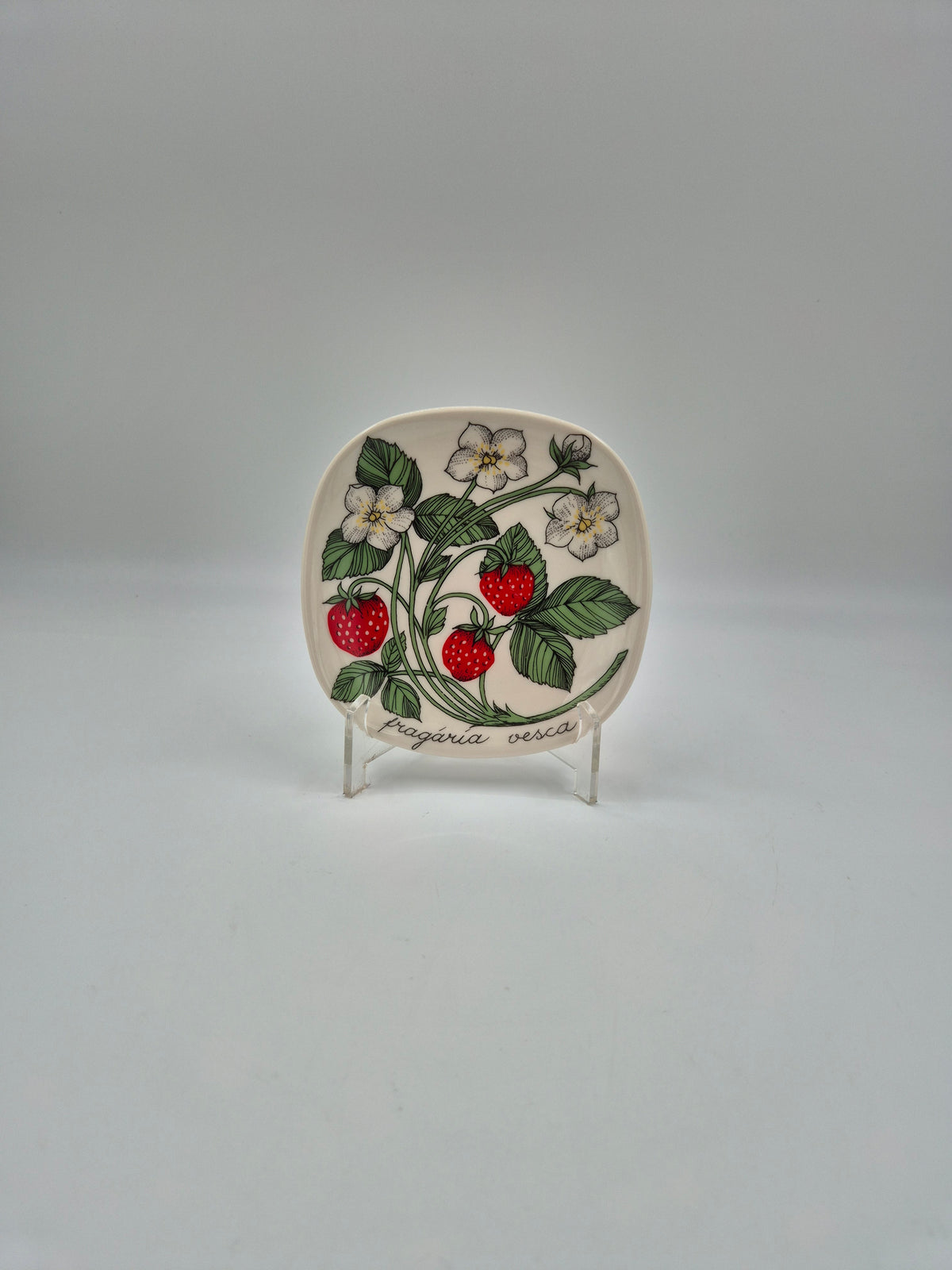 Arabia, Esteri Tomula, Botanica Fragaria vesca (Ahomansikka, Wild Strawberry) Wall Plate
