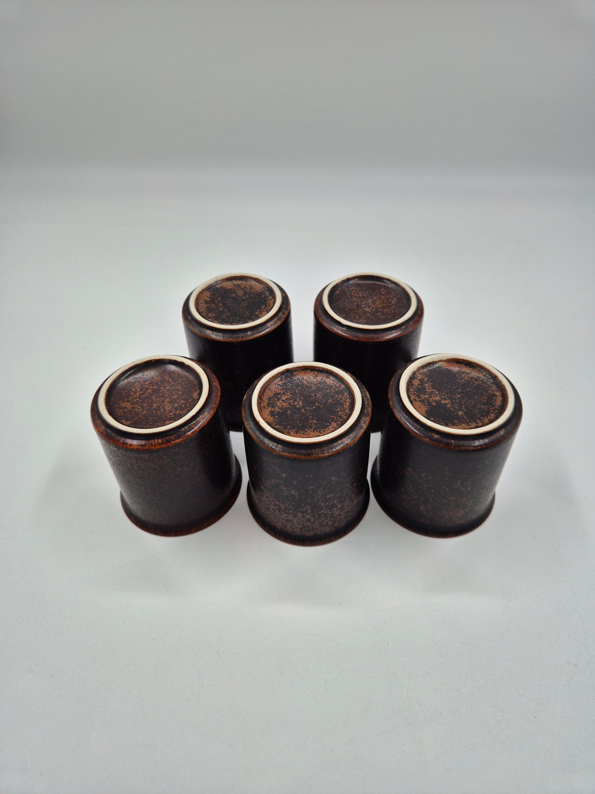 Arabia Finland Ruska Vintage Koffiekopje, Schoteltje &amp; Dessertbord – Mid-Century Aardewerk Set