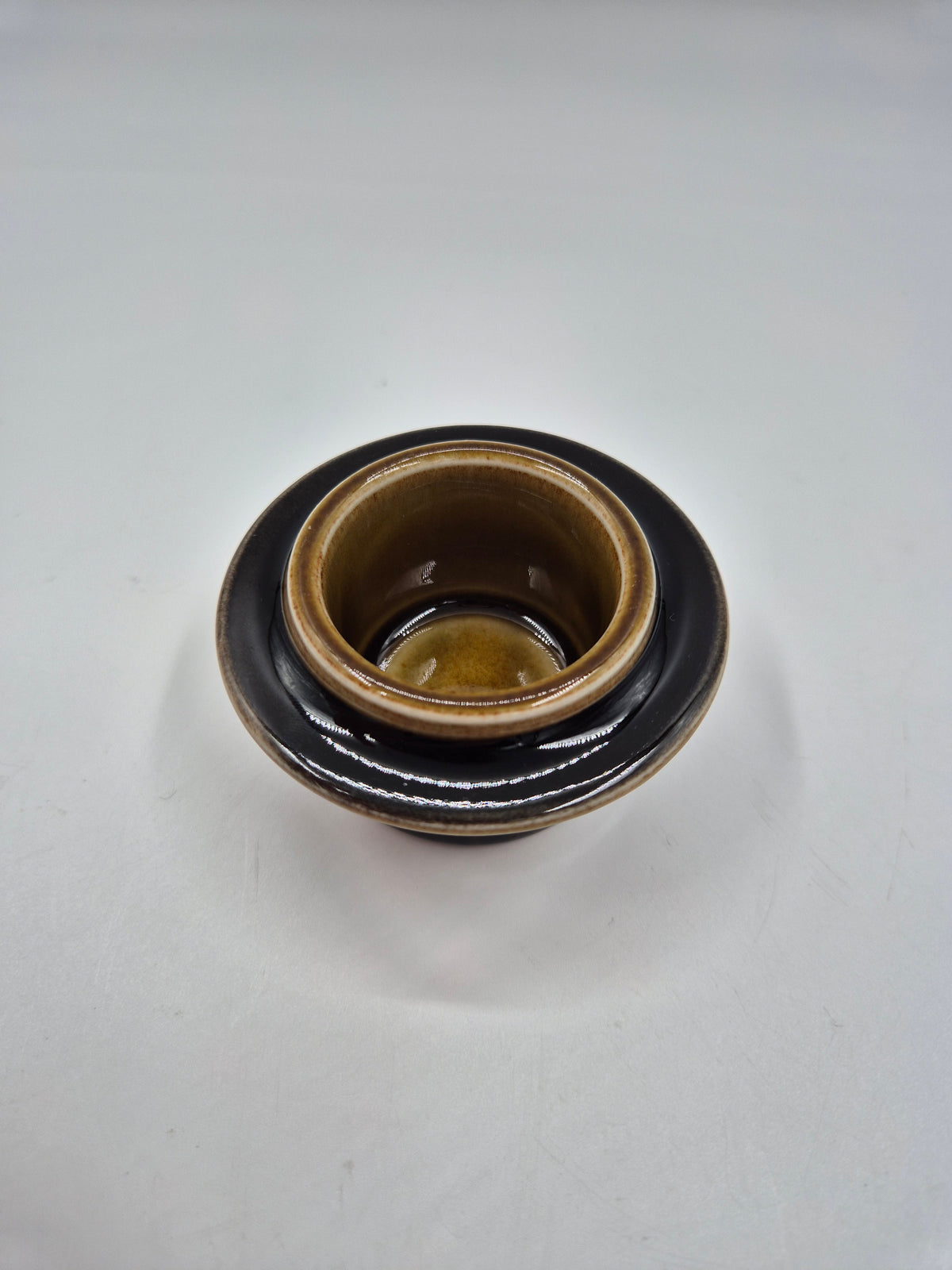 Set of 5, Arabia Kosmos Green Egg Cups, Gunvor Olin-Grönqvist, 1964–1976