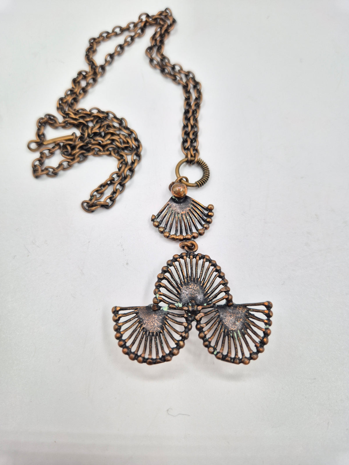 Pentti Sarpaneva Riikinkukko Bronze Necklace, Turun Hopea, Vintage Finnish Mid-Century Jewelry, Peacock Pendant