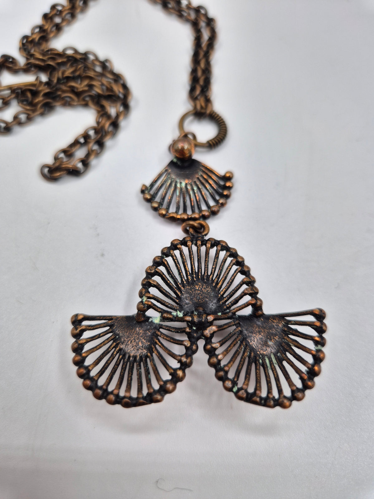 Pentti Sarpaneva Riikinkukko Bronze Necklace, Turun Hopea, Vintage Finnish Mid-Century Jewelry, Peacock Pendant