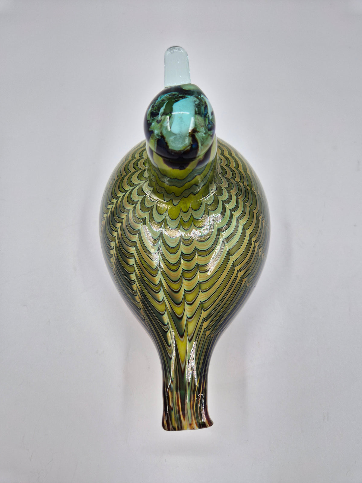 Oiva Toikka Tavitar Glass Bird | Iittala Nuutajärvi Common Teal 1999–2009 | Signed Finnish Art Glass | Scandinavian Decor