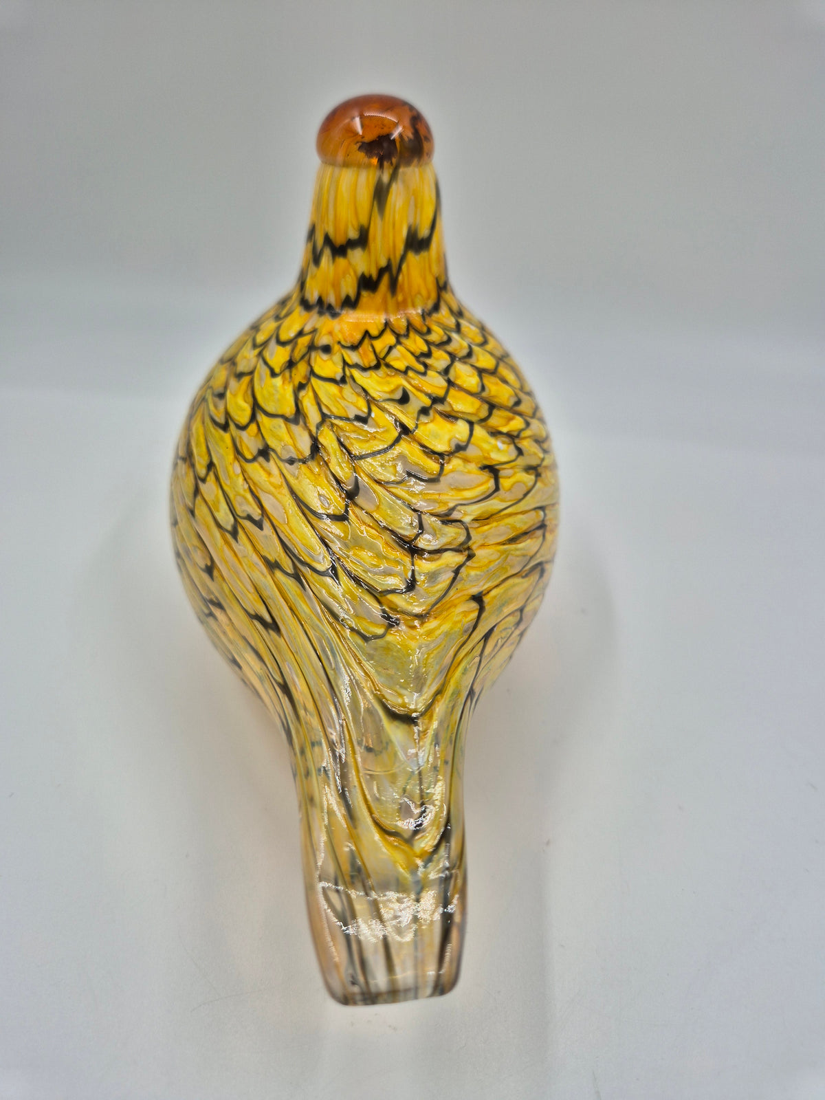 Oiva Toikka Summer Grouse (Kesäriekko) Glass Bird – Iittala / Nuutajärvi, Finland