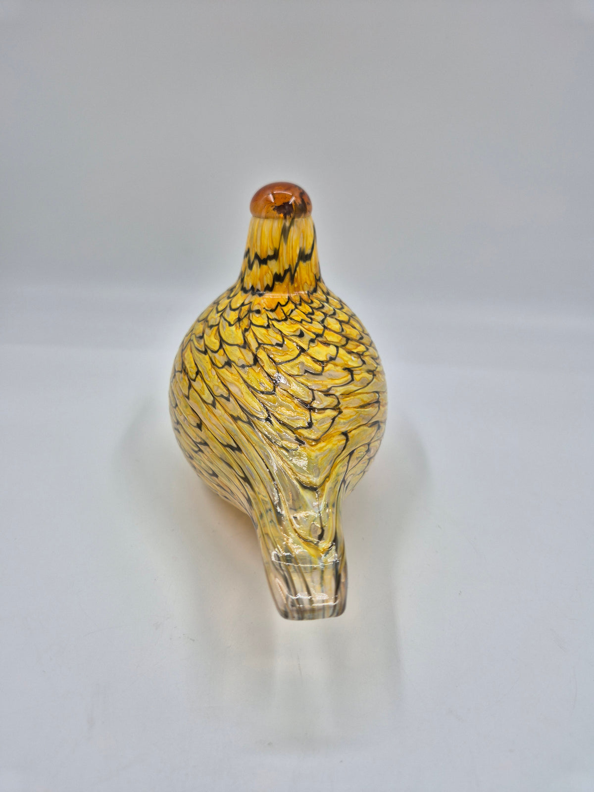 Oiva Toikka Summer Grouse (Kesäriekko) Glass Bird – Iittala / Nuutajärvi, Finland