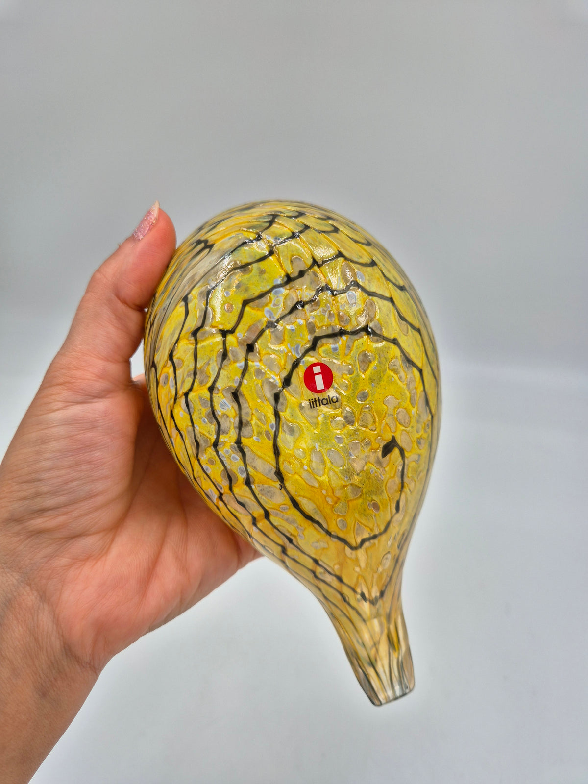 Oiva Toikka Summer Grouse (Kesäriekko) Glass Bird – Iittala / Nuutajärvi, Finland