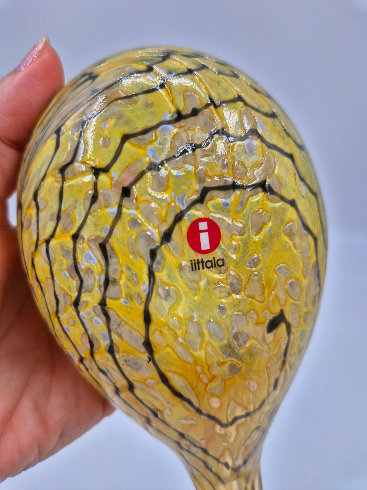 Oiva Toikka Summer Grouse (Kesäriekko) Glass Bird – Iittala / Nuutajärvi, Finland