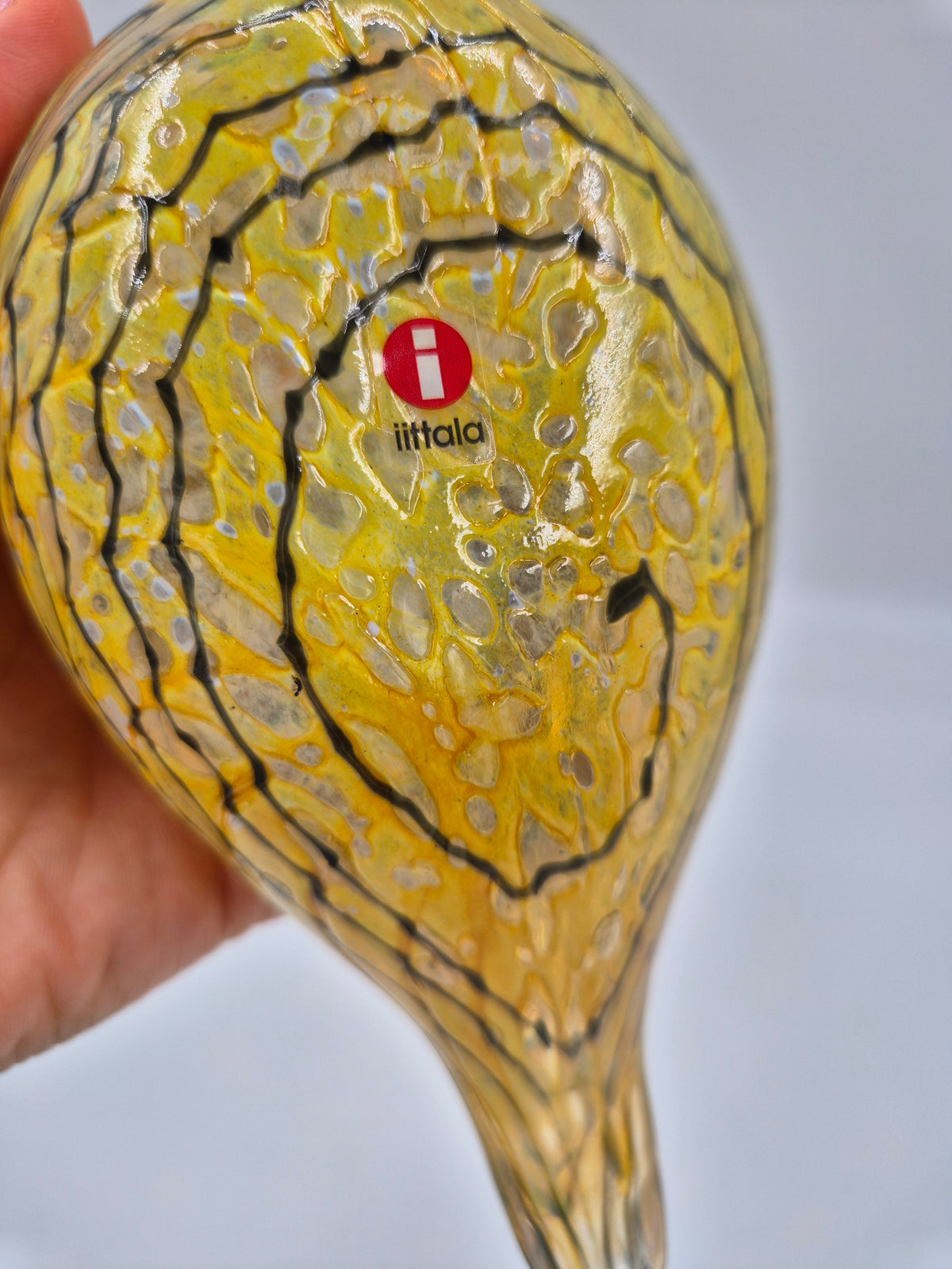 Oiva Toikka Summer Grouse (Kesäriekko) Glass Bird – Iittala / Nuutajärvi, Finland