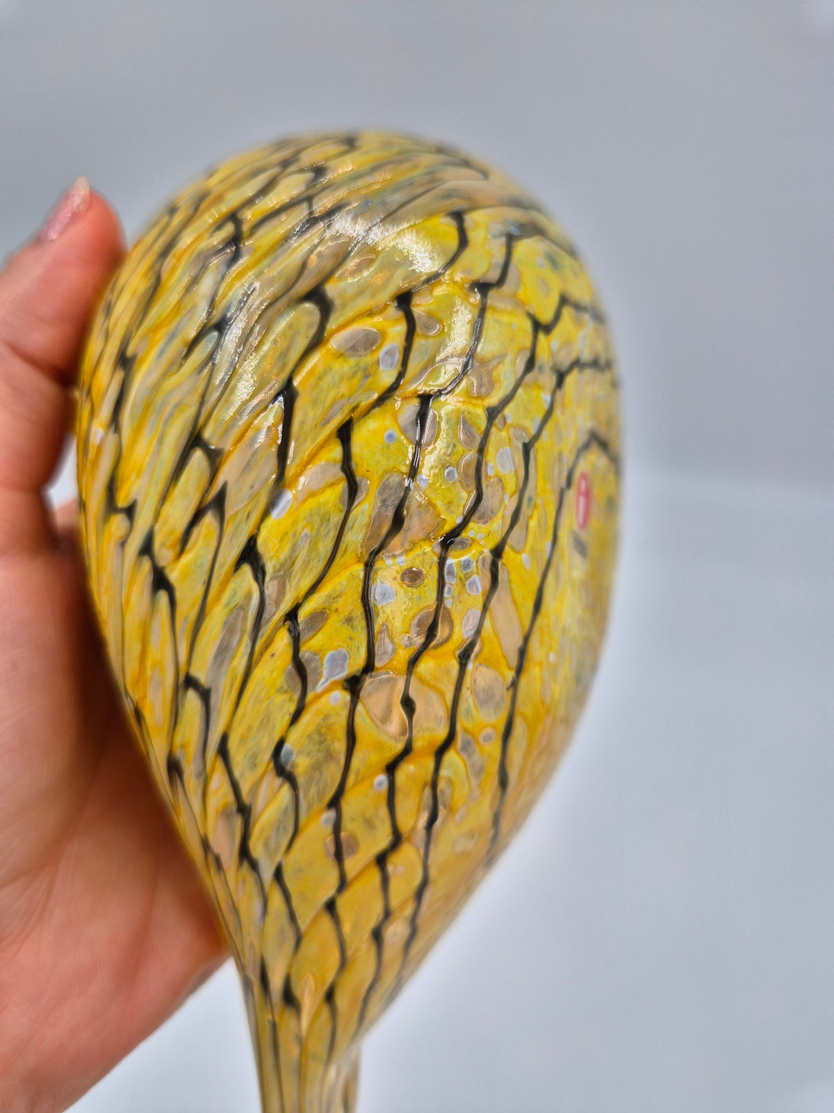 Oiva Toikka Summer Grouse (Kesäriekko) Glass Bird – Iittala / Nuutajärvi, Finland