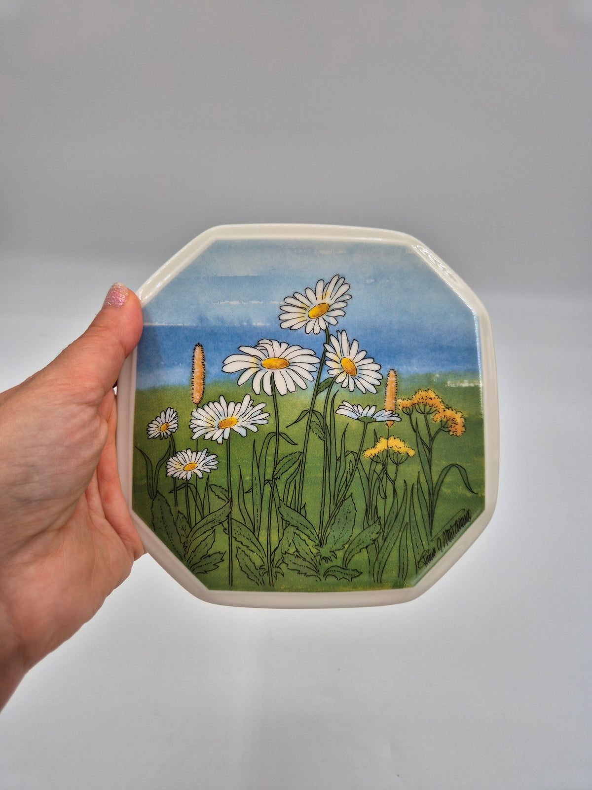 Arabia Päivänkakkara Wall Plate, 15 cm, Toivo G. Utriainen