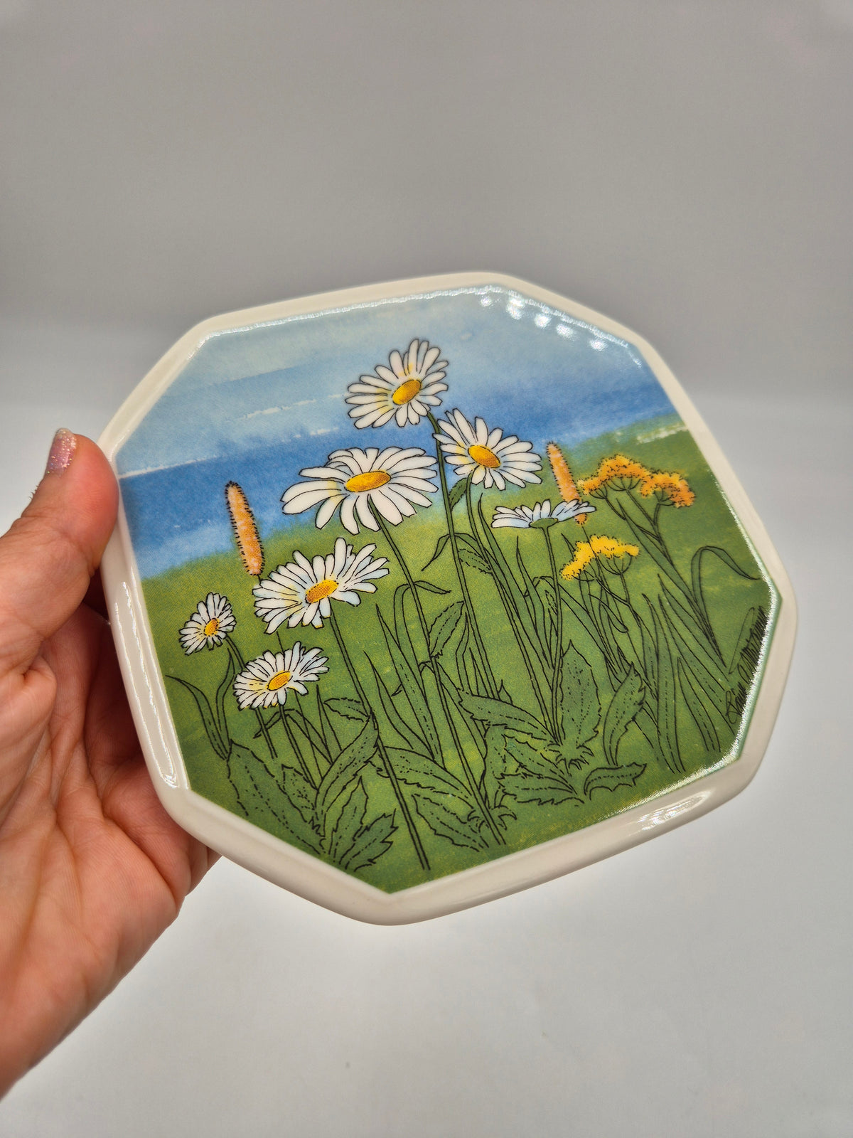 Arabia Päivänkakkara Wall Plate, 15 cm, Toivo G. Utriainen