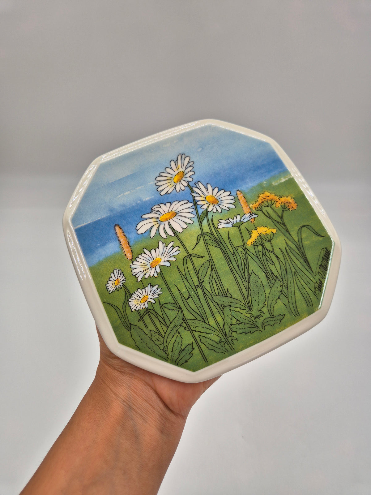 Arabia Päivänkakkara Wall Plate, 15 cm, Toivo G. Utriainen