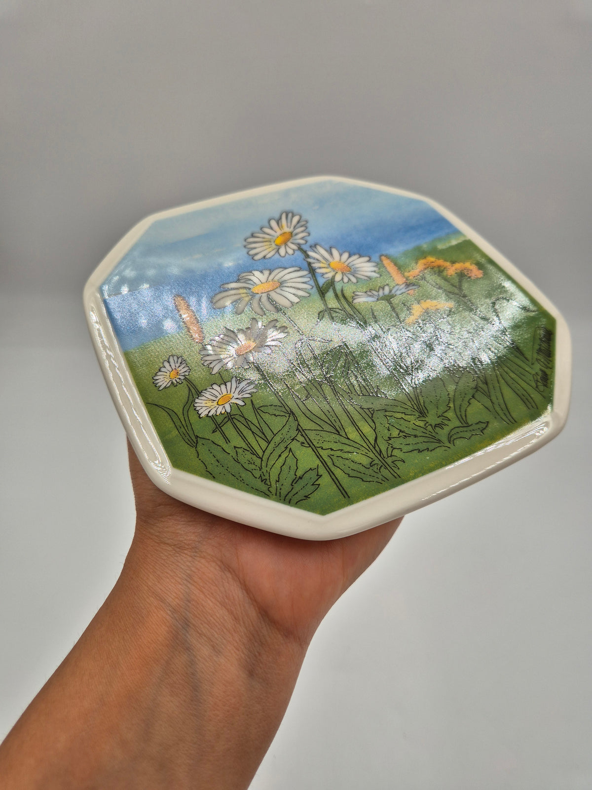Arabia Päivänkakkara Wall Plate, 15 cm, Toivo G. Utriainen