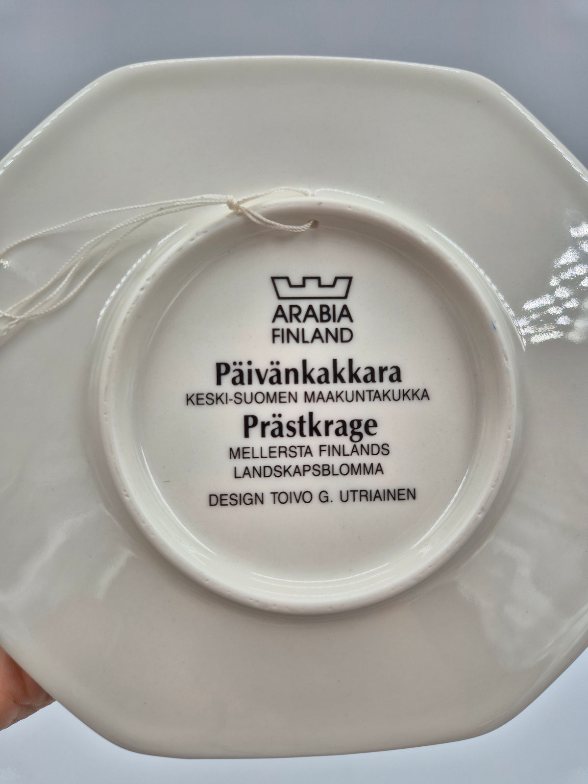 Arabia Päivänkakkara Wall Plate, 15 cm, Toivo G. Utriainen