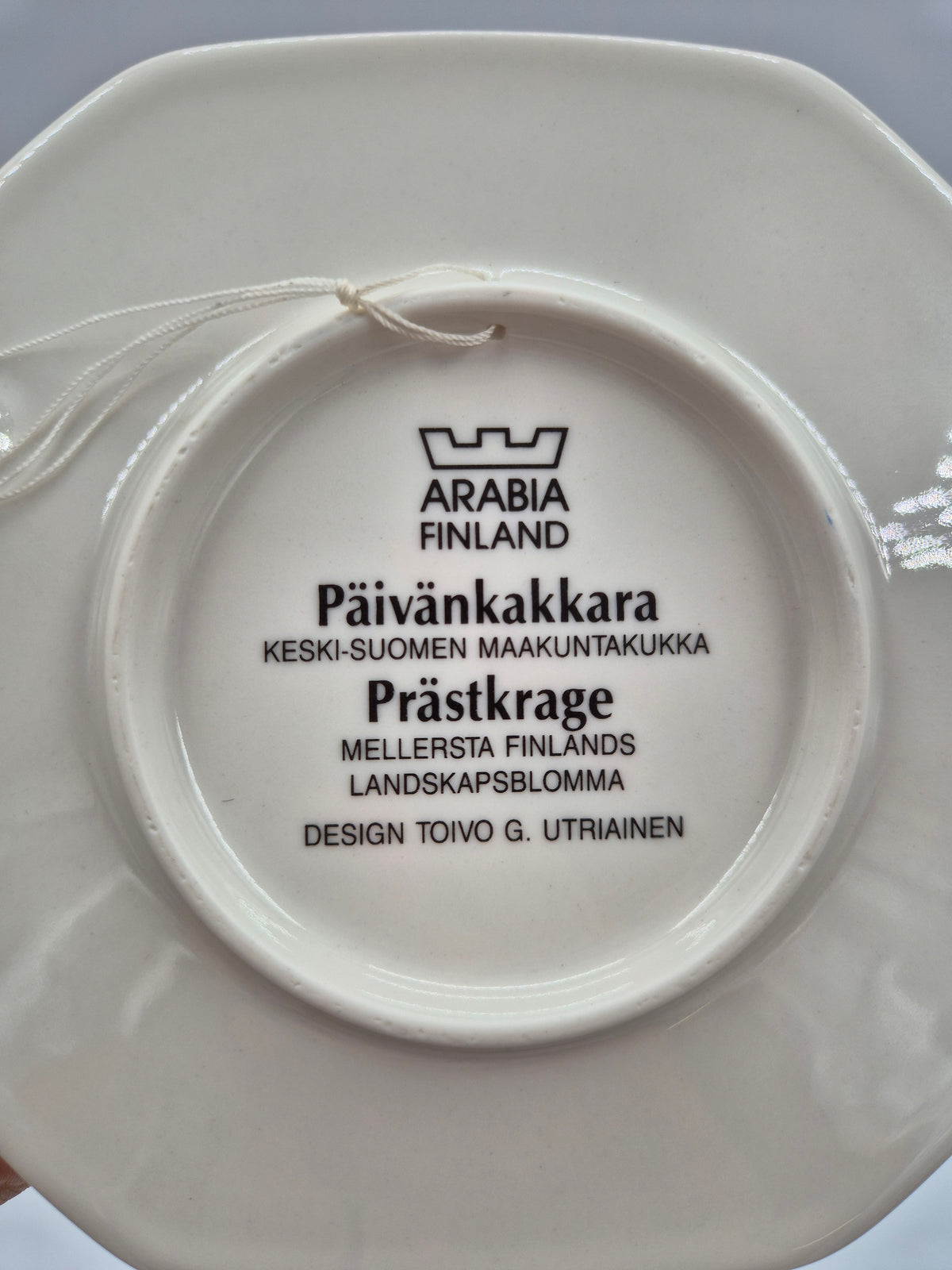 Arabia Päivänkakkara Wall Plate, 15 cm, Toivo G. Utriainen